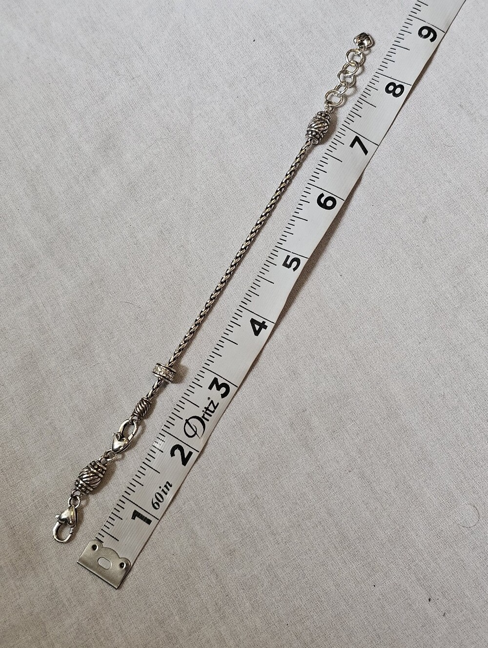 Brighton ABC Barrel Slide Bracelet w/ Meridian Crystal Spacer - Picture 8 of 9